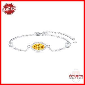 Sterling Silver Cremation Bracelet with Cubic Zirconia Memorial Keepsake